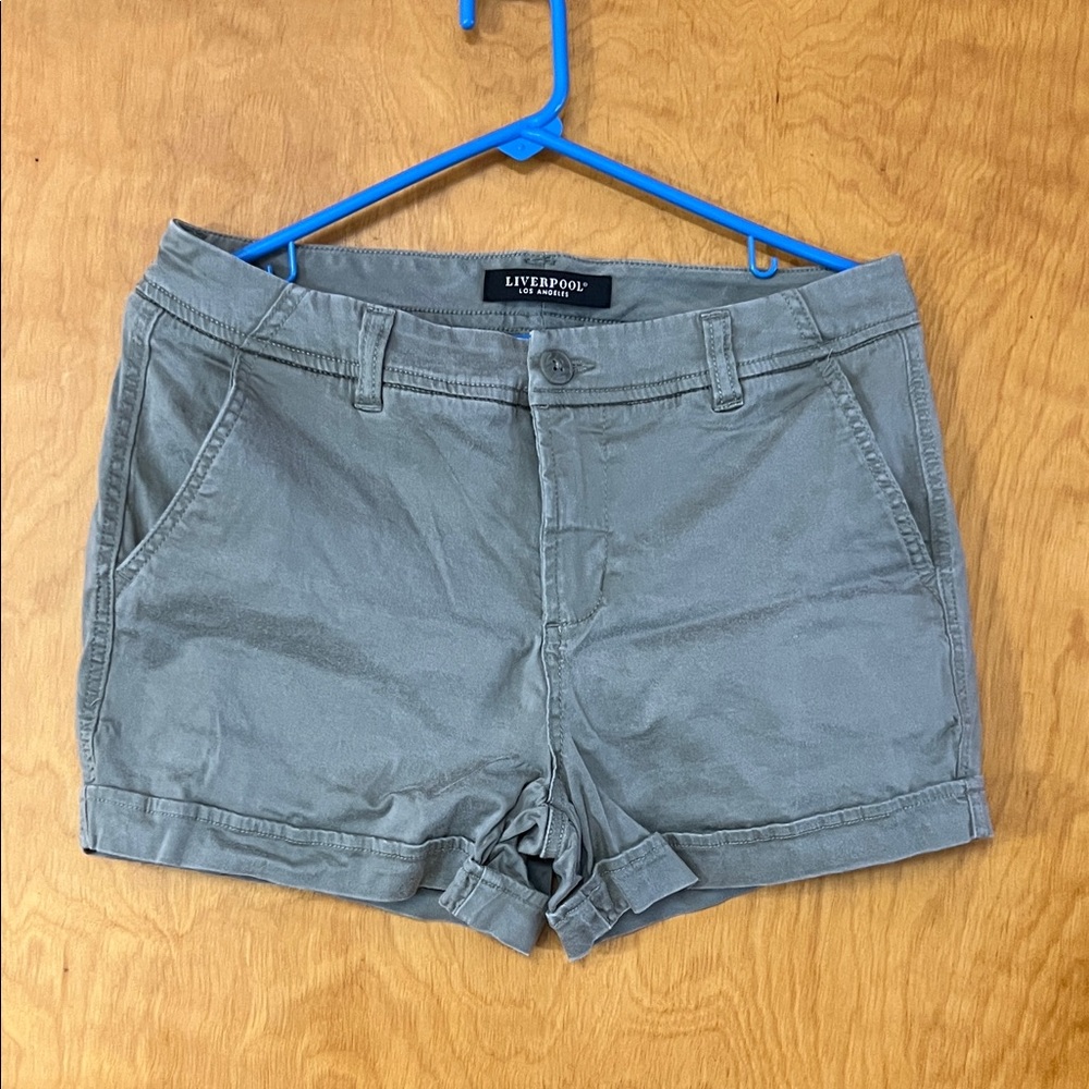Liverpool Women's Cargo Shorts in Gray